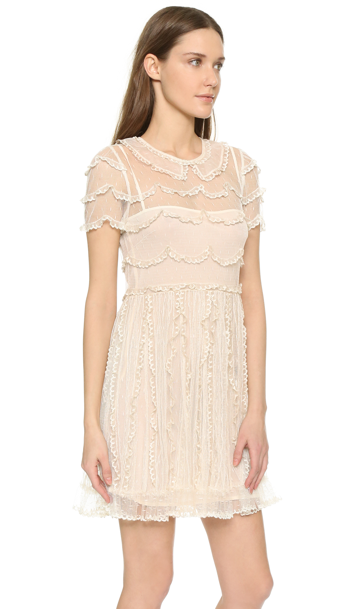 valentino white lace dress