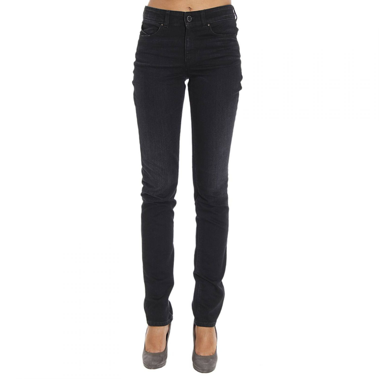 Giorgio armani Jeans Woman in Black | Lyst