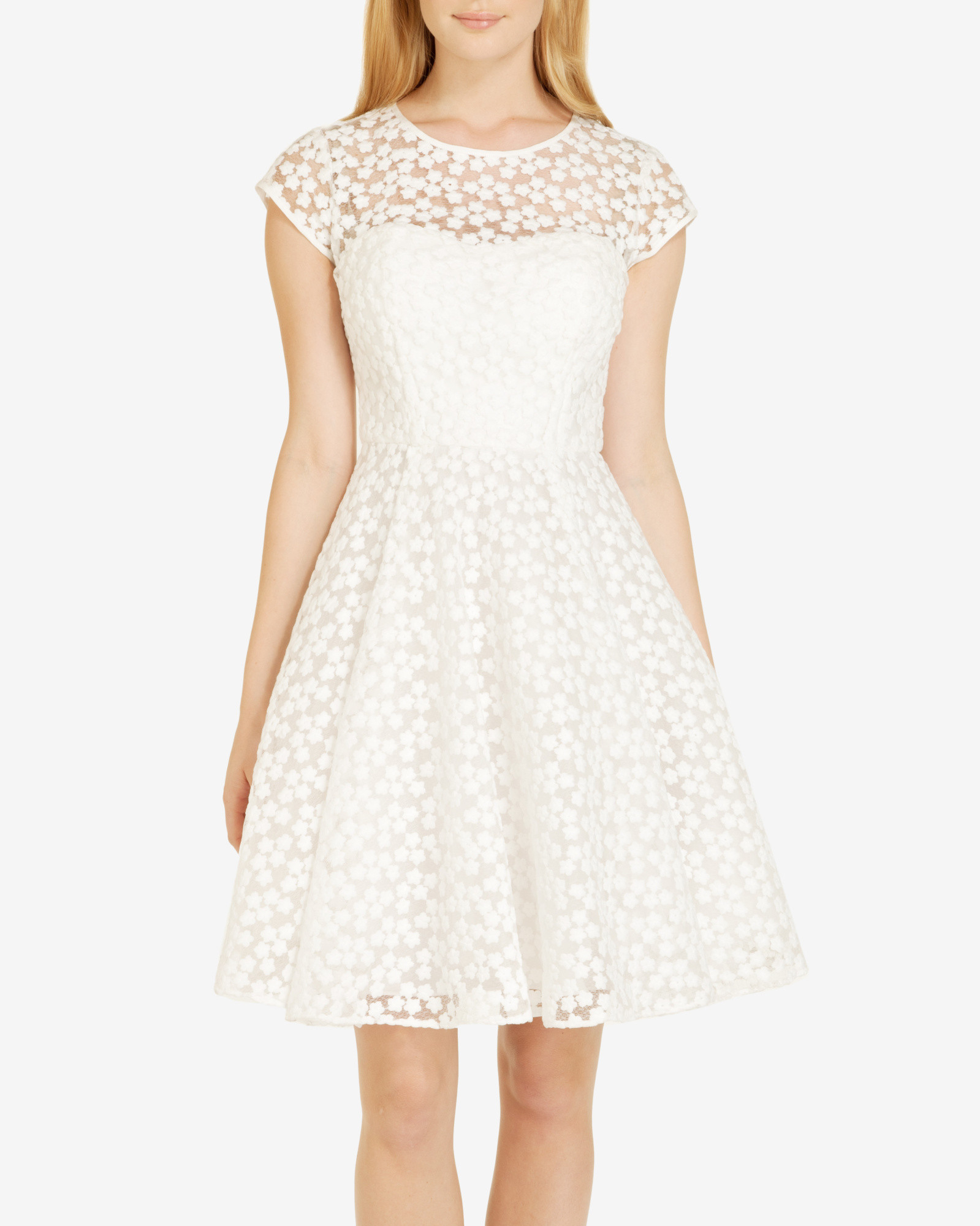 ted baker white floral dress