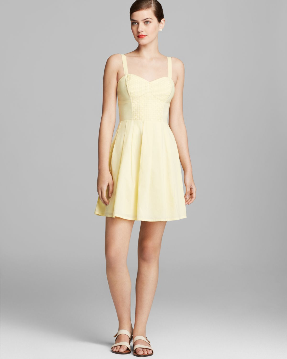 french connection yellow dress