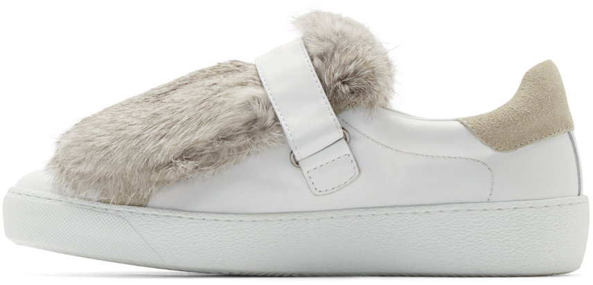 moncler fur sneakers