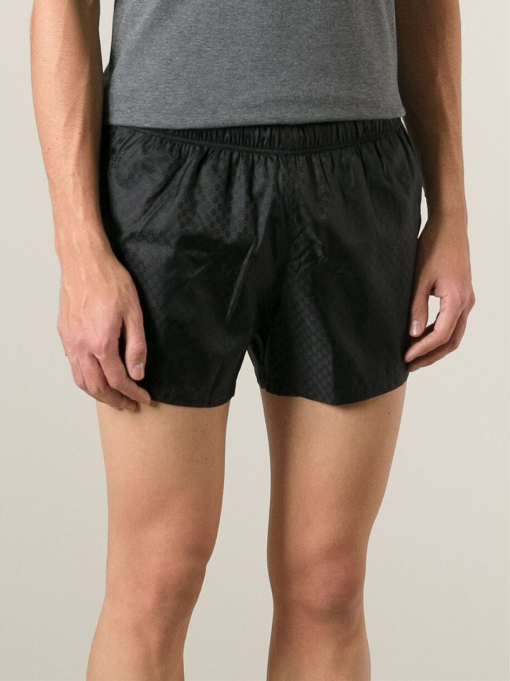 Gucci Swim Shorts in Black for Men - Lyst