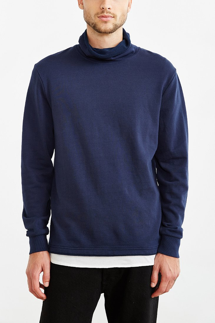 roll neck sweatshirt mens