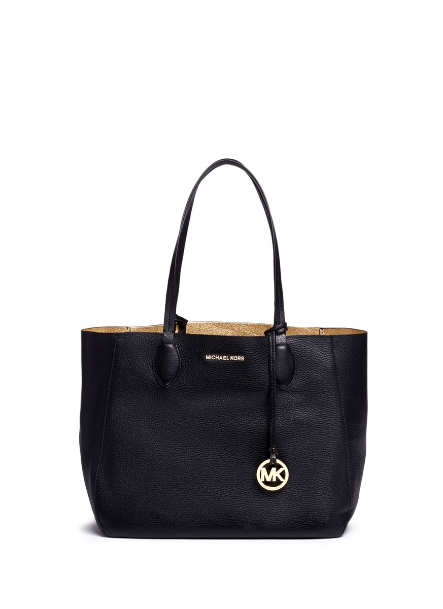 Handbag Miu Mae Photos Eleventyone Org Michael Kors Mae Large Leather Tote In Black Lyst