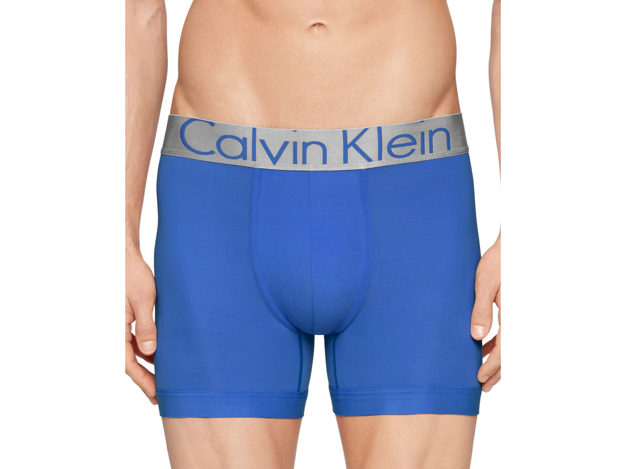 Lyst - Calvin Klein Steel Boxer Briefs, Pack Of 2 in Blue ...