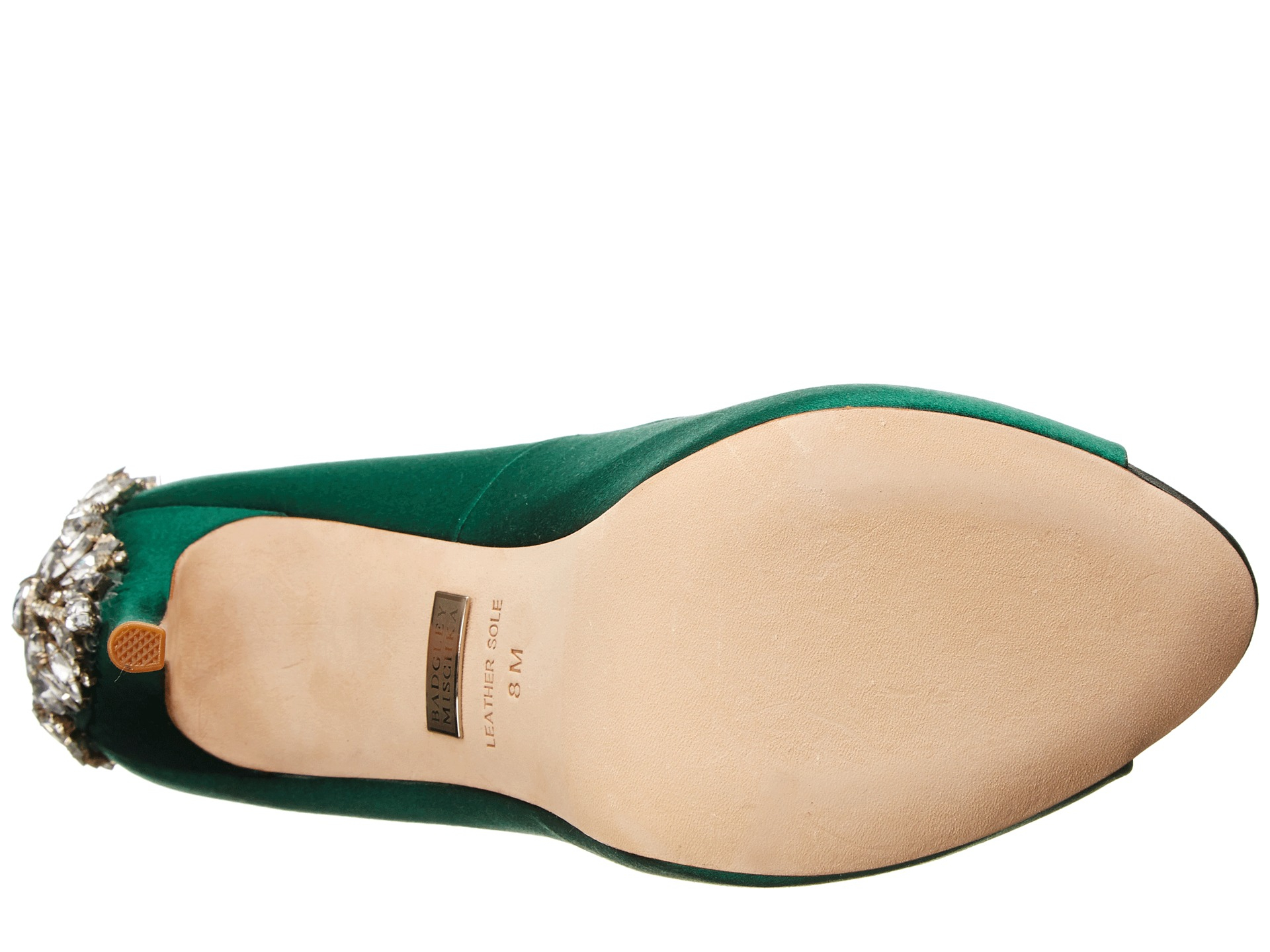 emerald green badgley mischka shoes