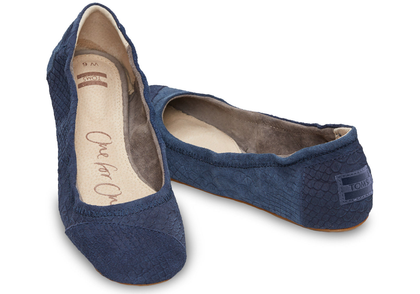 womens navy blue ballet flats