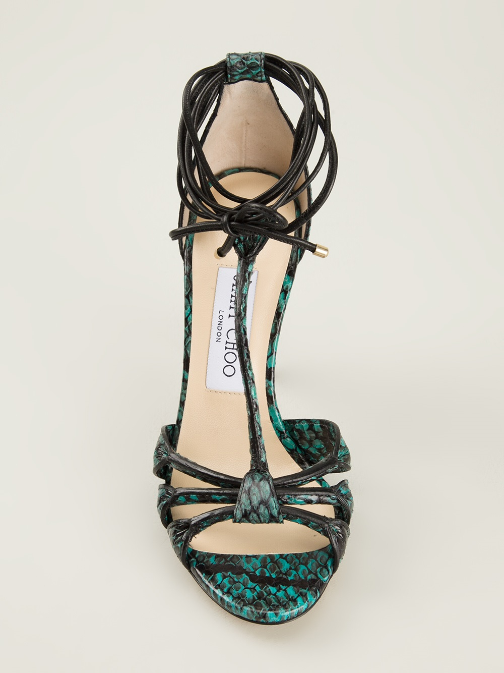 Jimmy Choo 'Motive' Sandals in Green - Lyst