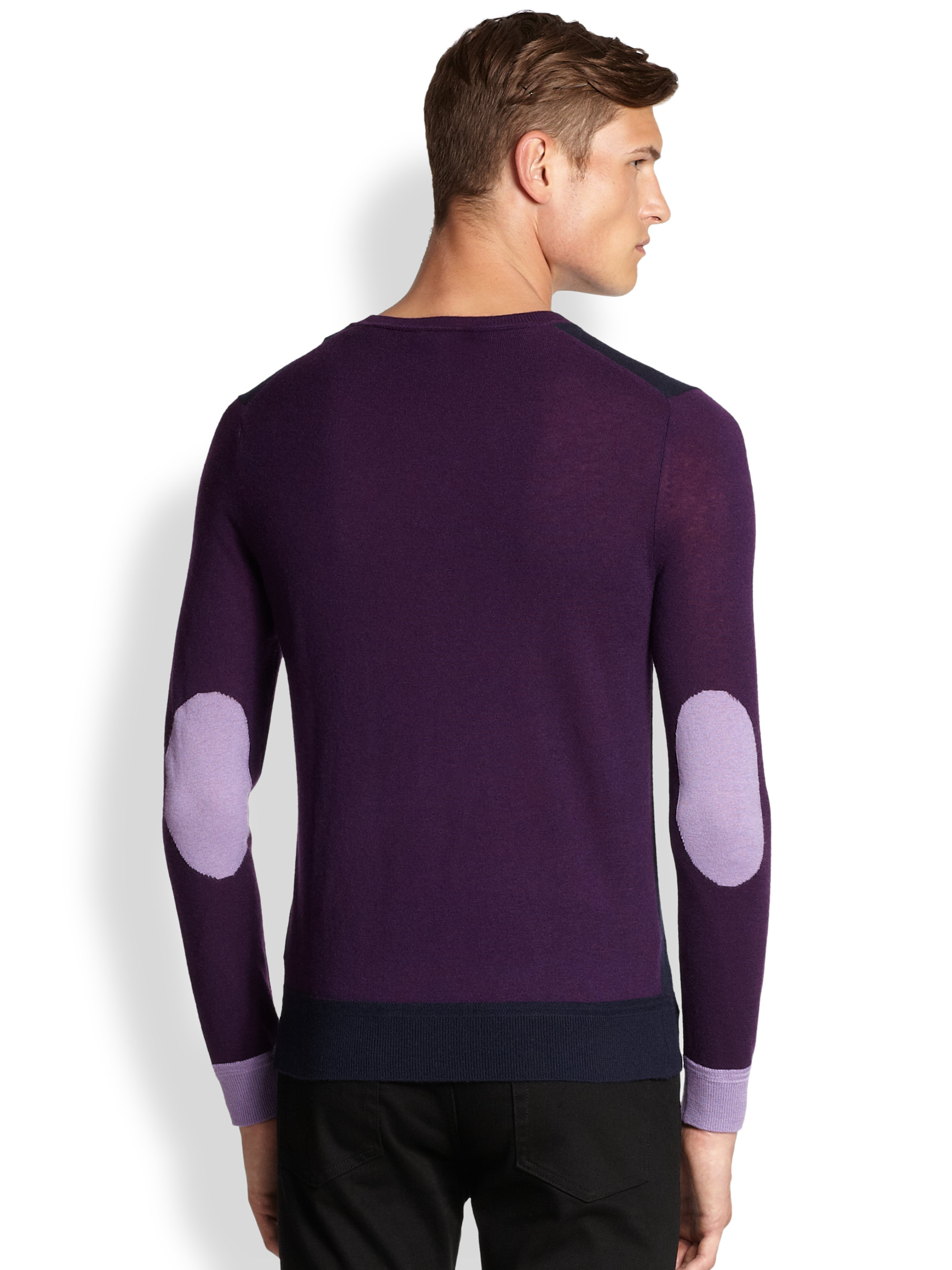 burberry sweater mens purple