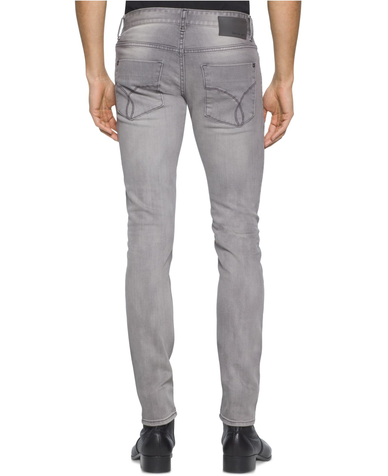Calvin klein jeans Slim-fit Jeans in Gray for Men | Lyst