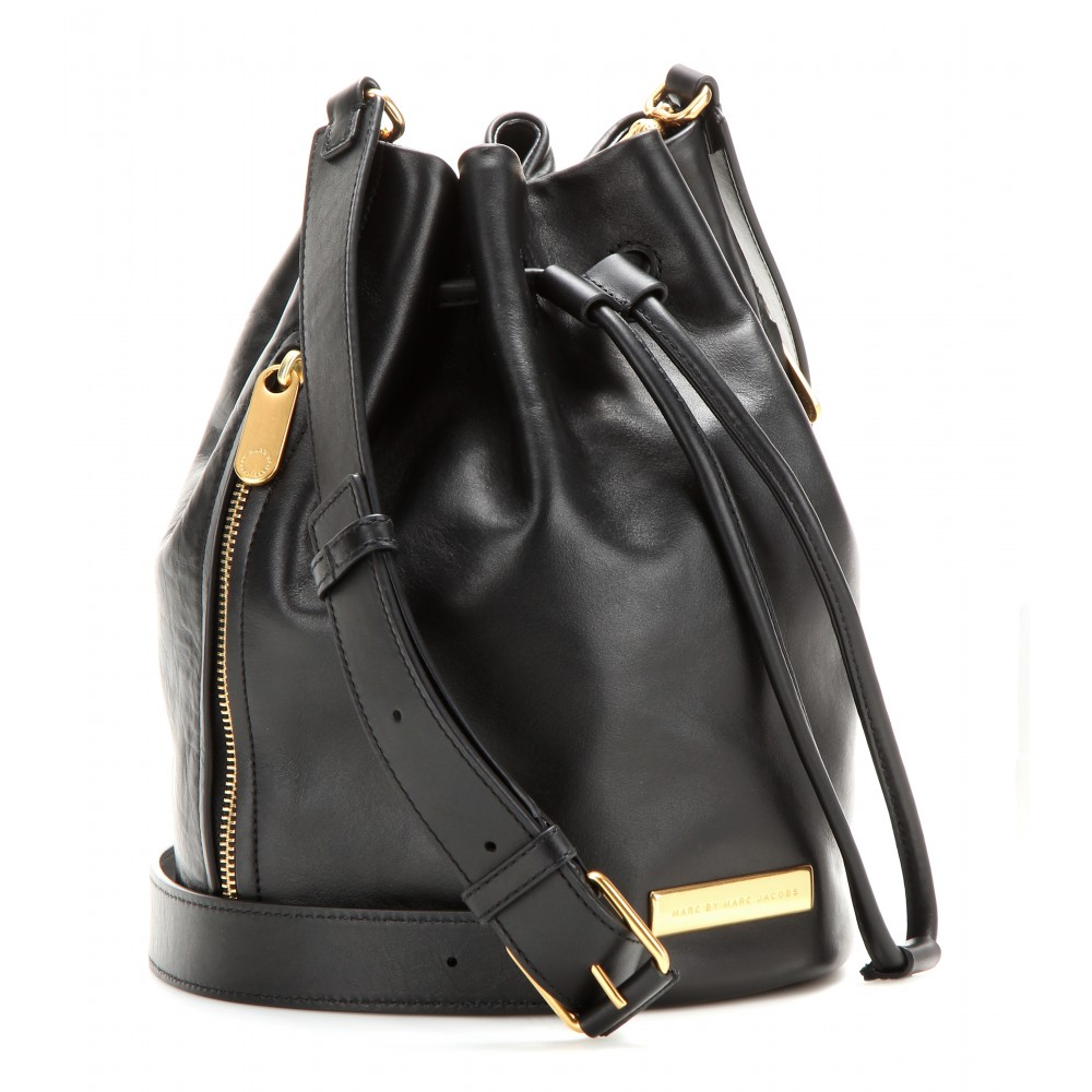 Marc By Marc Jacobs Leather Bucket Bag in Black - Lyst