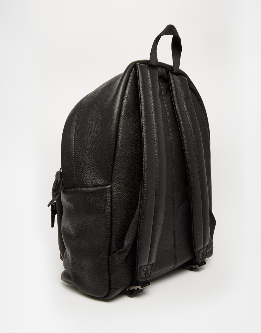 Behoren Lee snelheid Eastpak Padded Pak'r Leather Backpack in Black for Men | Lyst