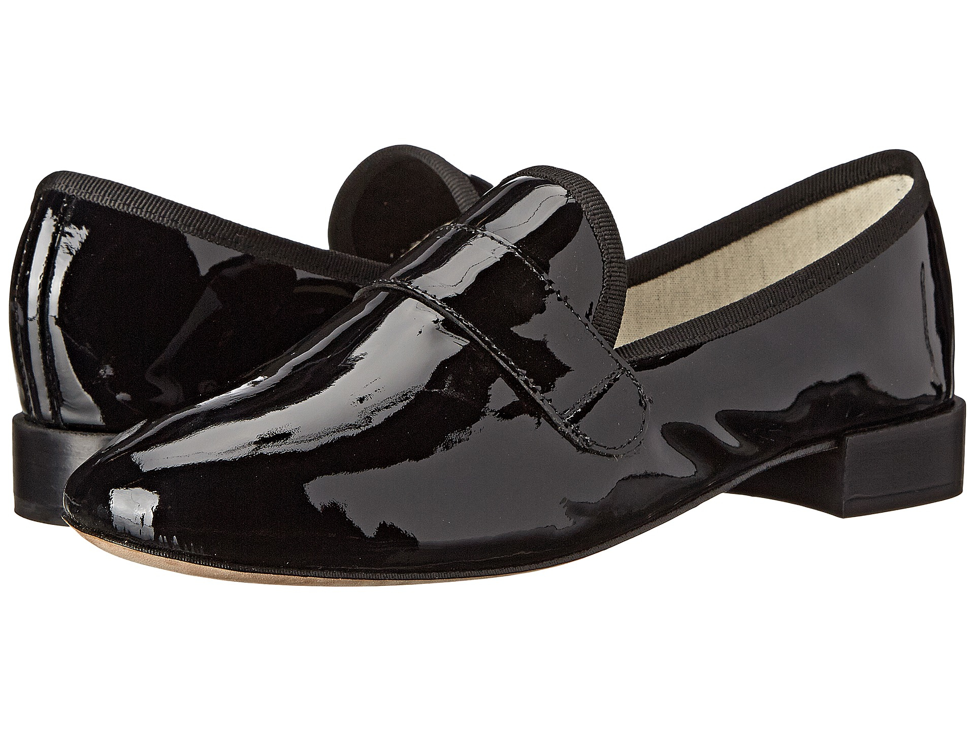Repetto Michael PatentLeather Loafers in Black (black patent) Lyst
