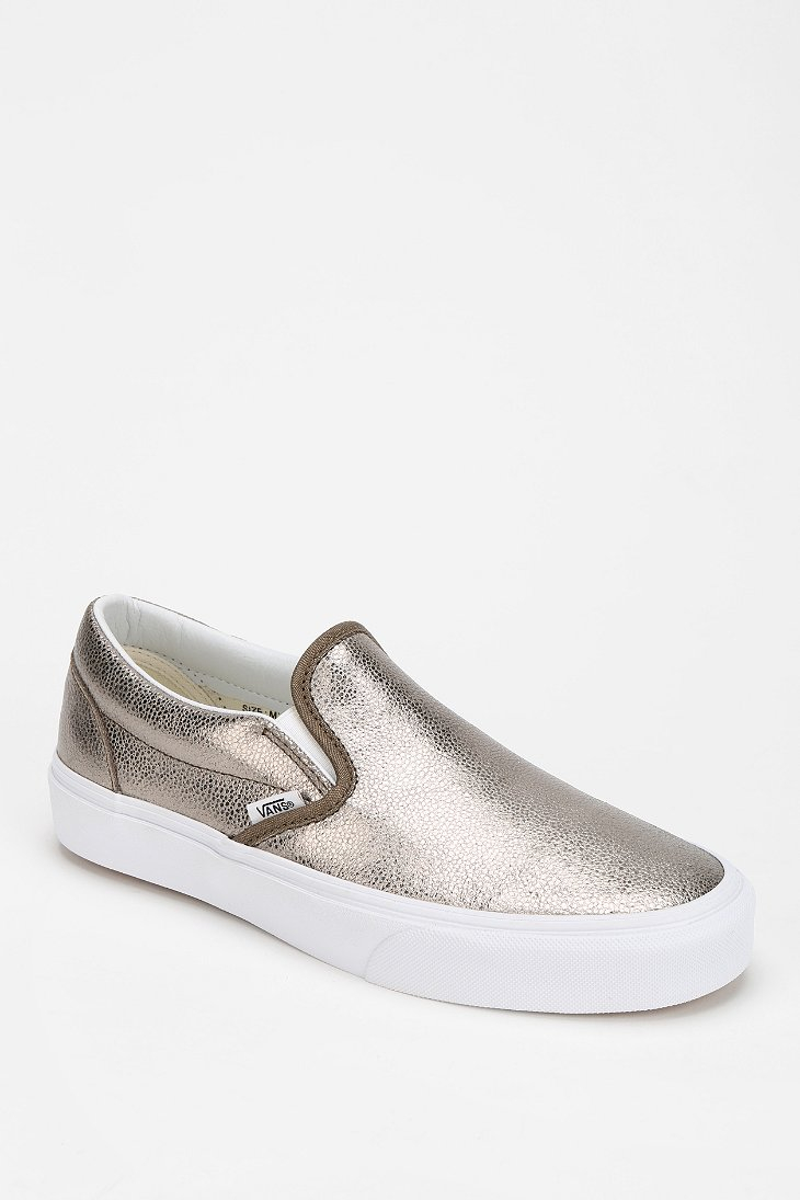 Vans Metallic Slip-On Women'S Sneaker | Lyst
