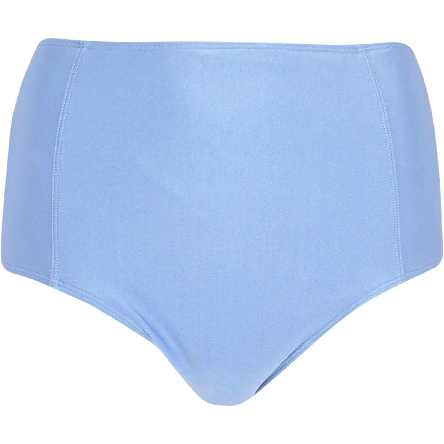 light blue high waisted bikini bottoms