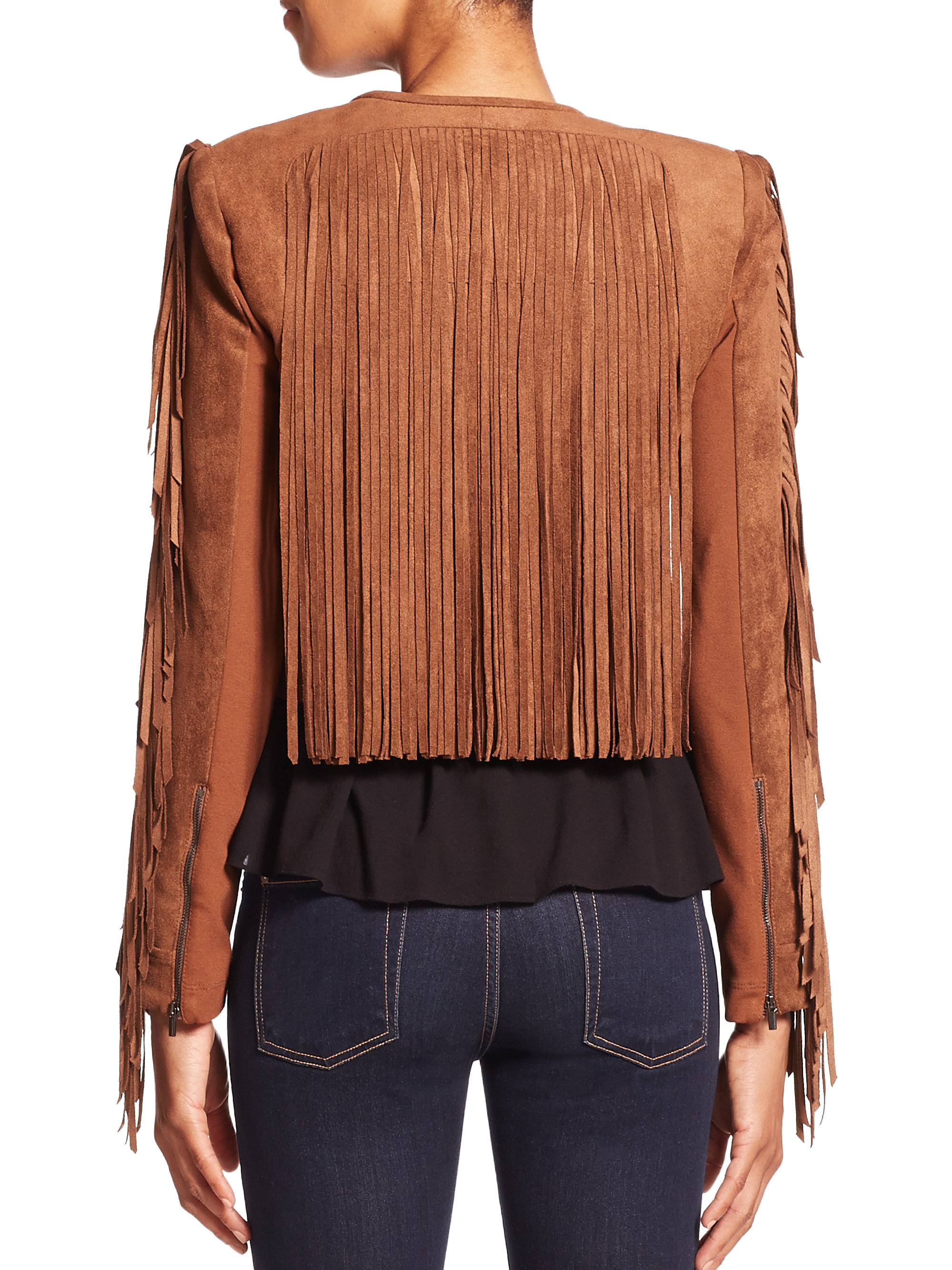 bcbg fringe jacket