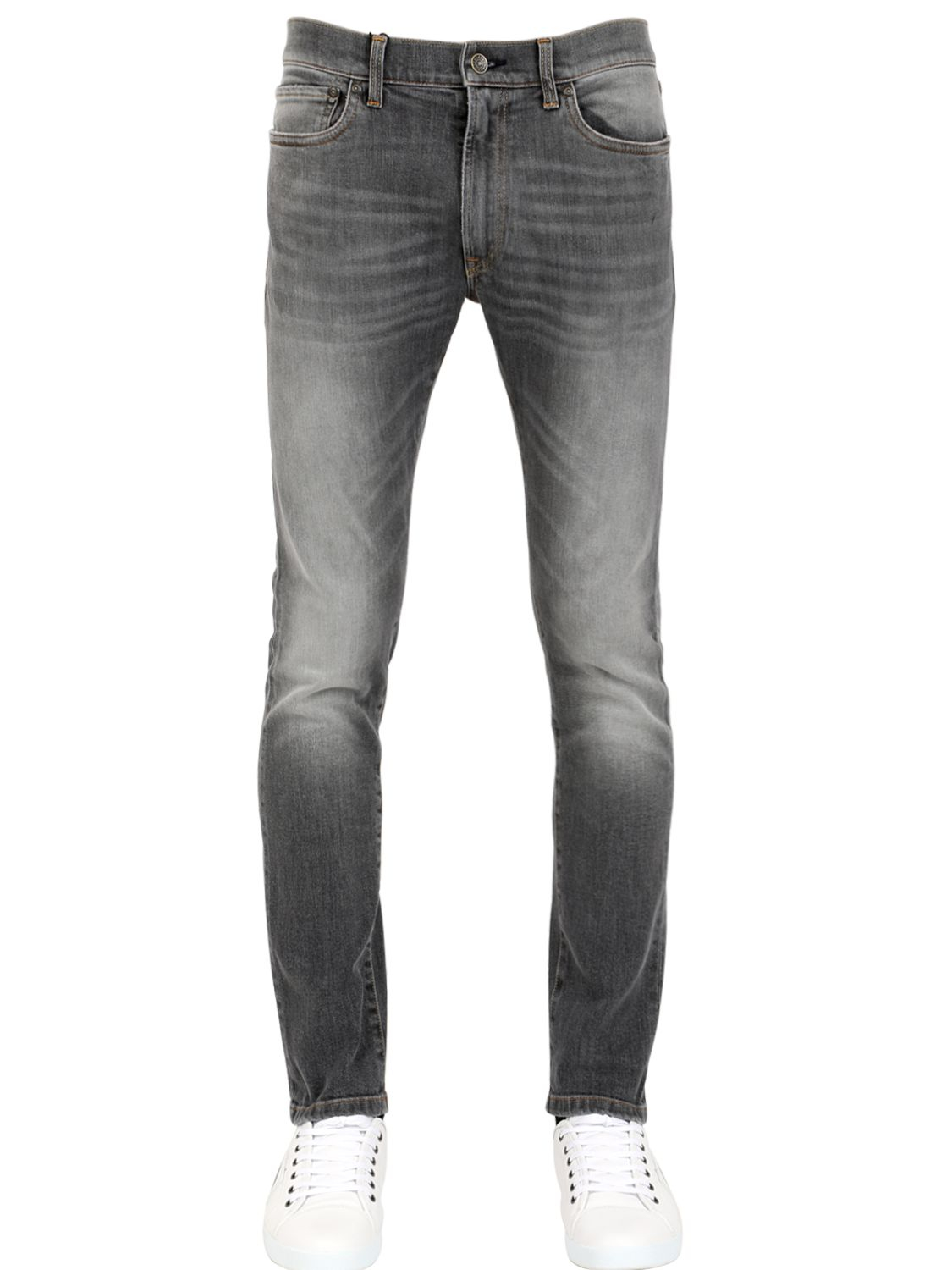 Lyst - Dolce & Gabbana 17cm Stretch Denim Jeans in Gray for Men