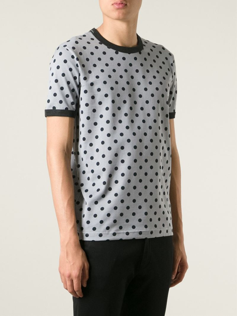 Dolce & Gabbana Large Polka Dot Print T Shirt, $795