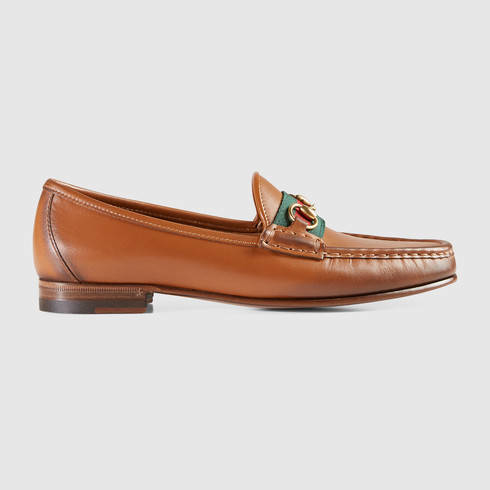Gucci Horsebit Leather Moccasin Shoes Men's Brown 9.5 Loafer Slip-on 548604