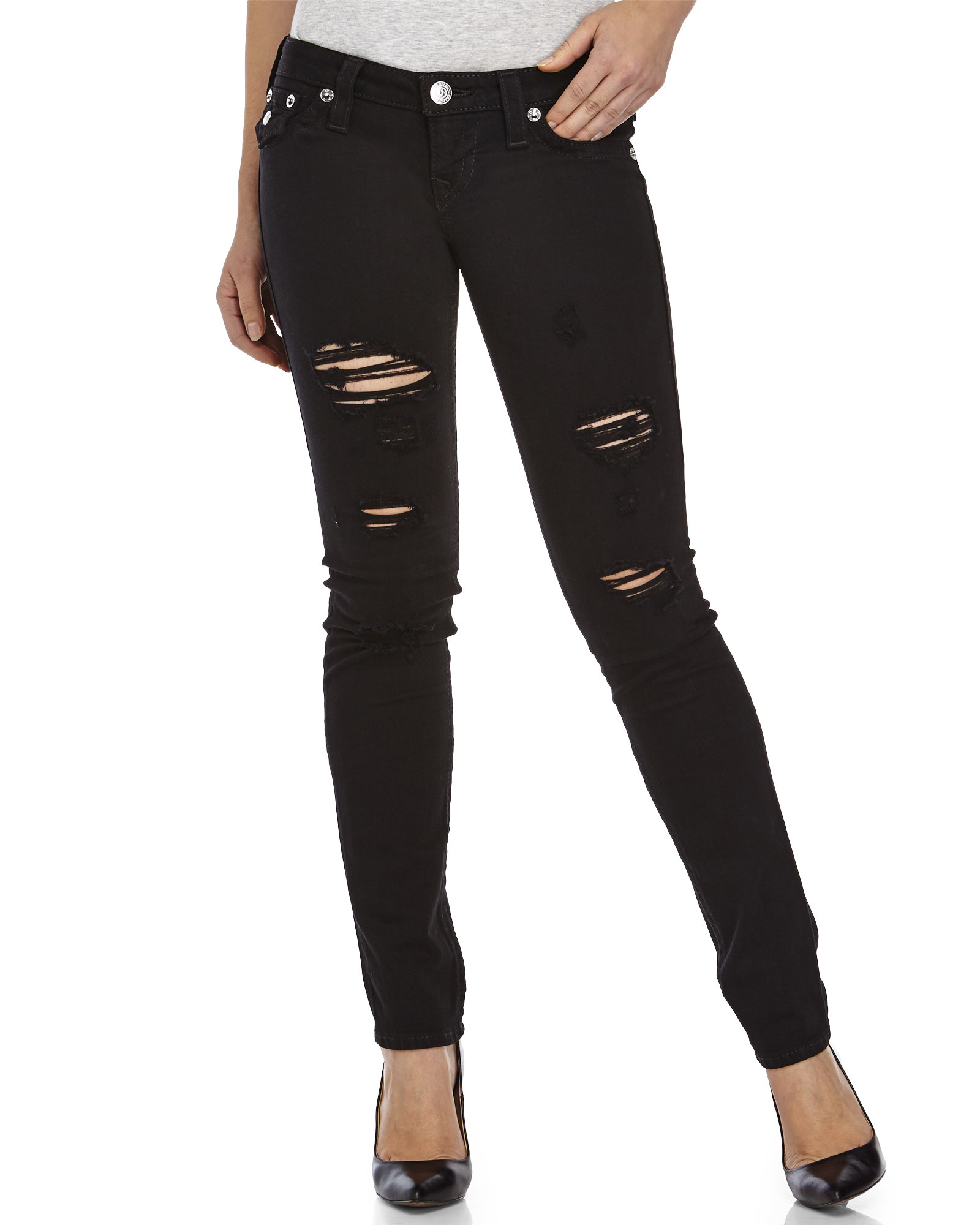 black womens true religion jeans