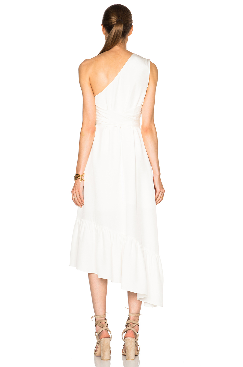 tibi ruffle dress