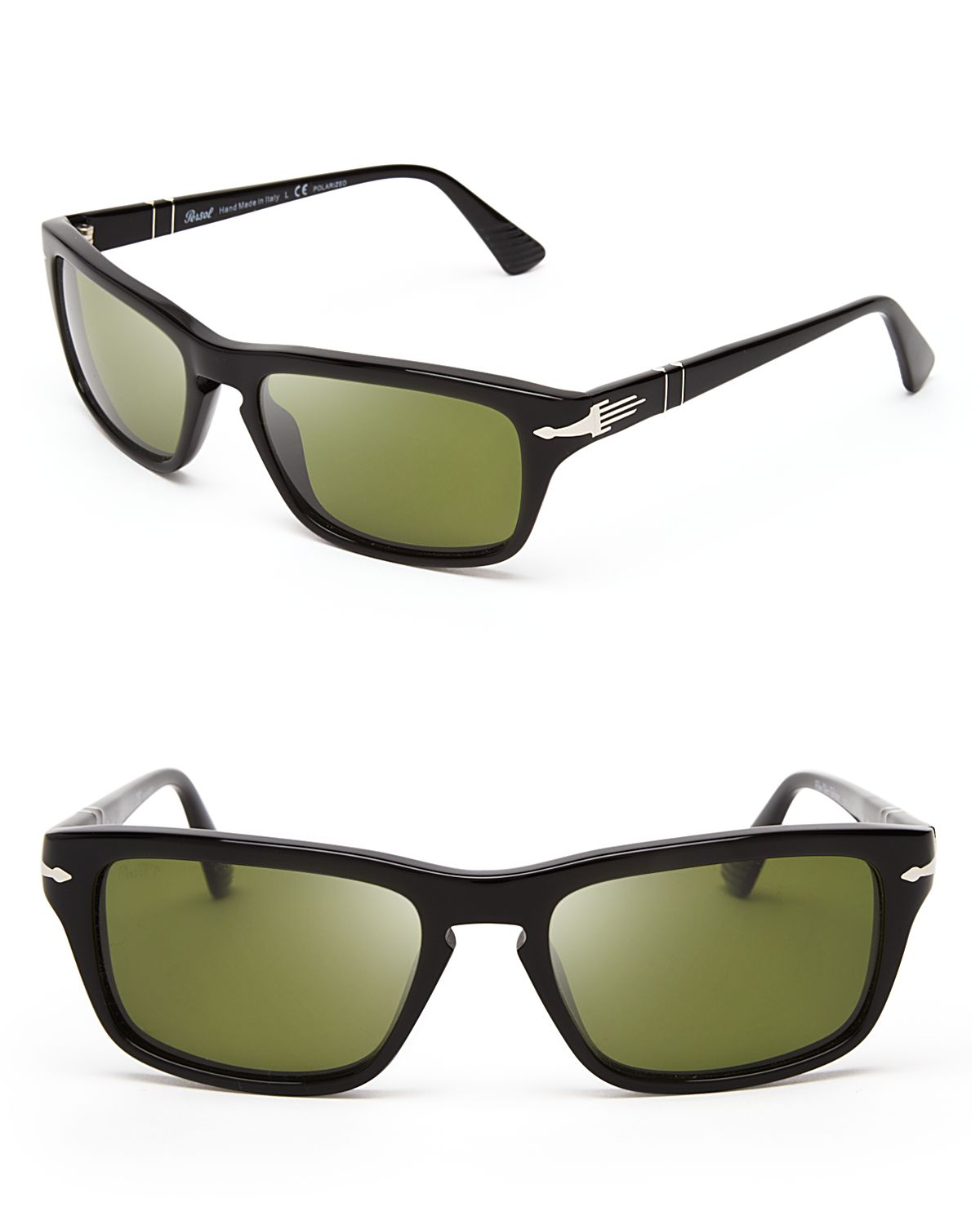 Persol Polarized Keyhole Wayfarer Sunglasses in Black for Men Lyst