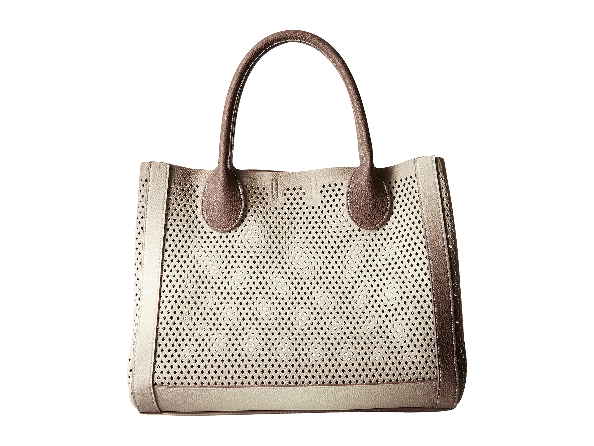 Steve Madden Synthetic Bperfie Perforated Bag In Natural Lyst Steve Madden Synthetic Bperfie