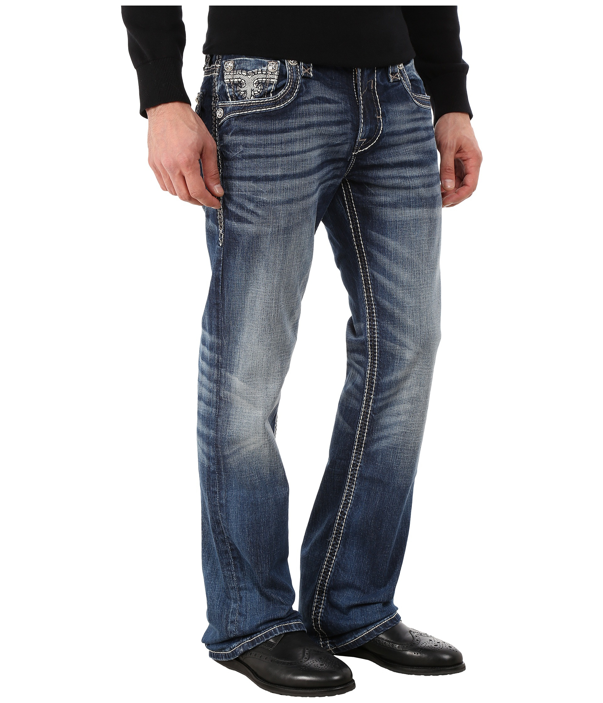 Rock Revival Mens Elden B202 Bootcut Jeans