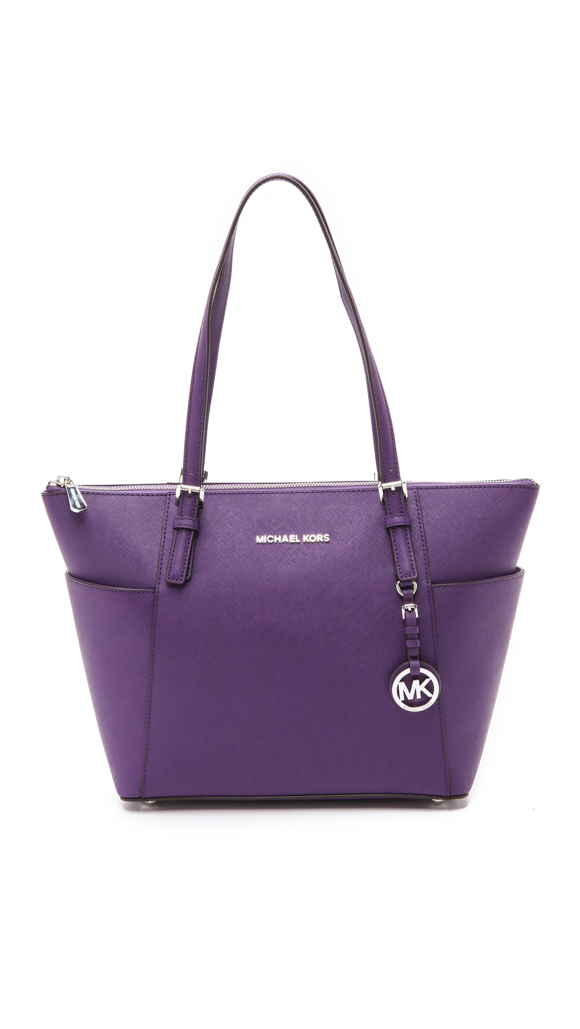 michael kors purple tote