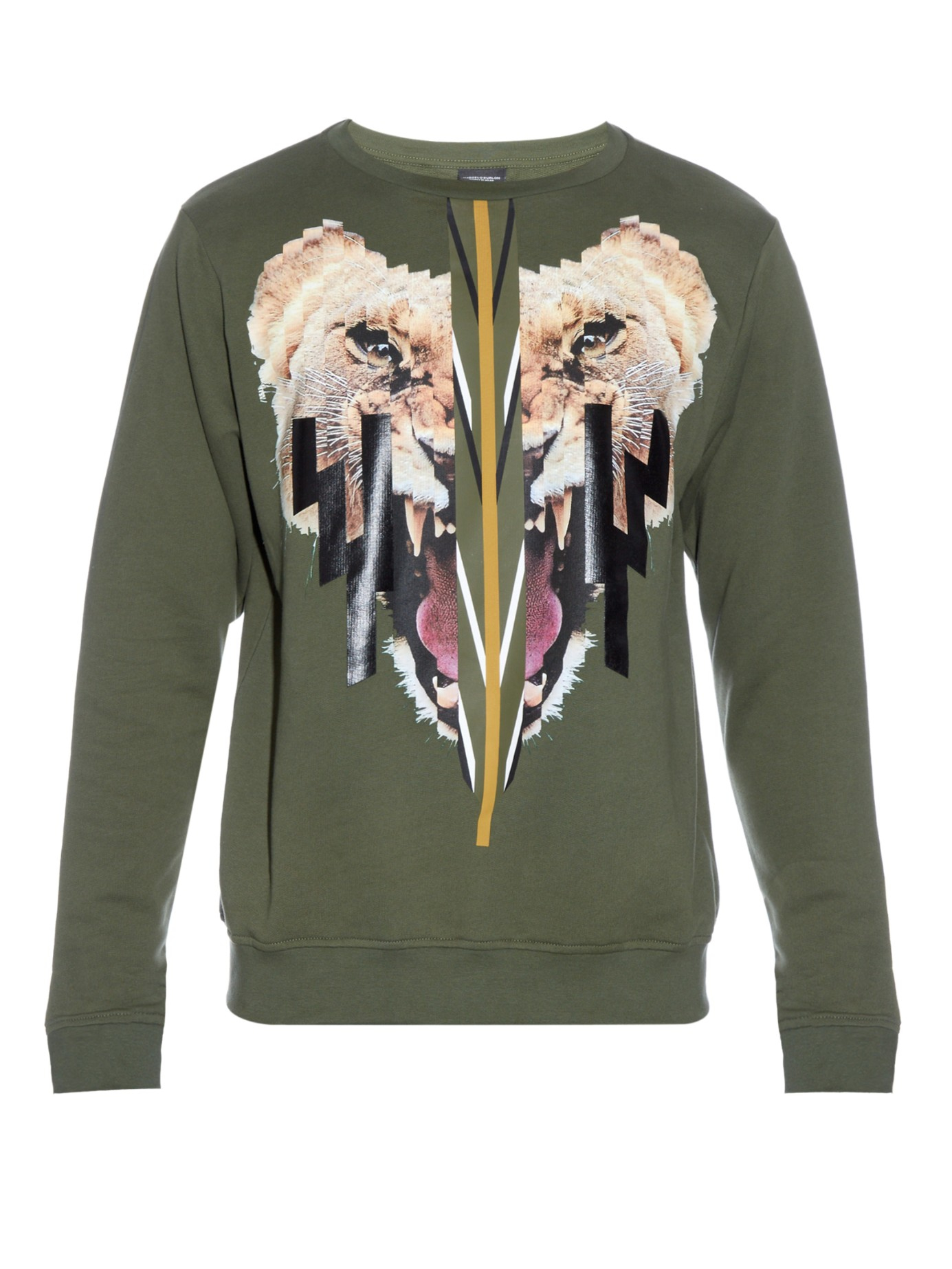 marcelo burlon hoodie green