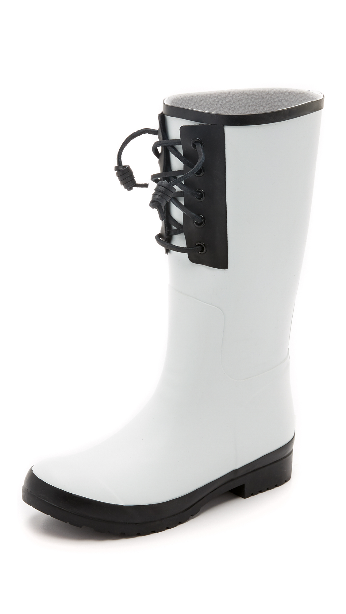 white sperry rain boots