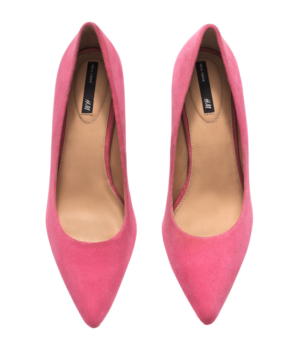 h&m pink heels