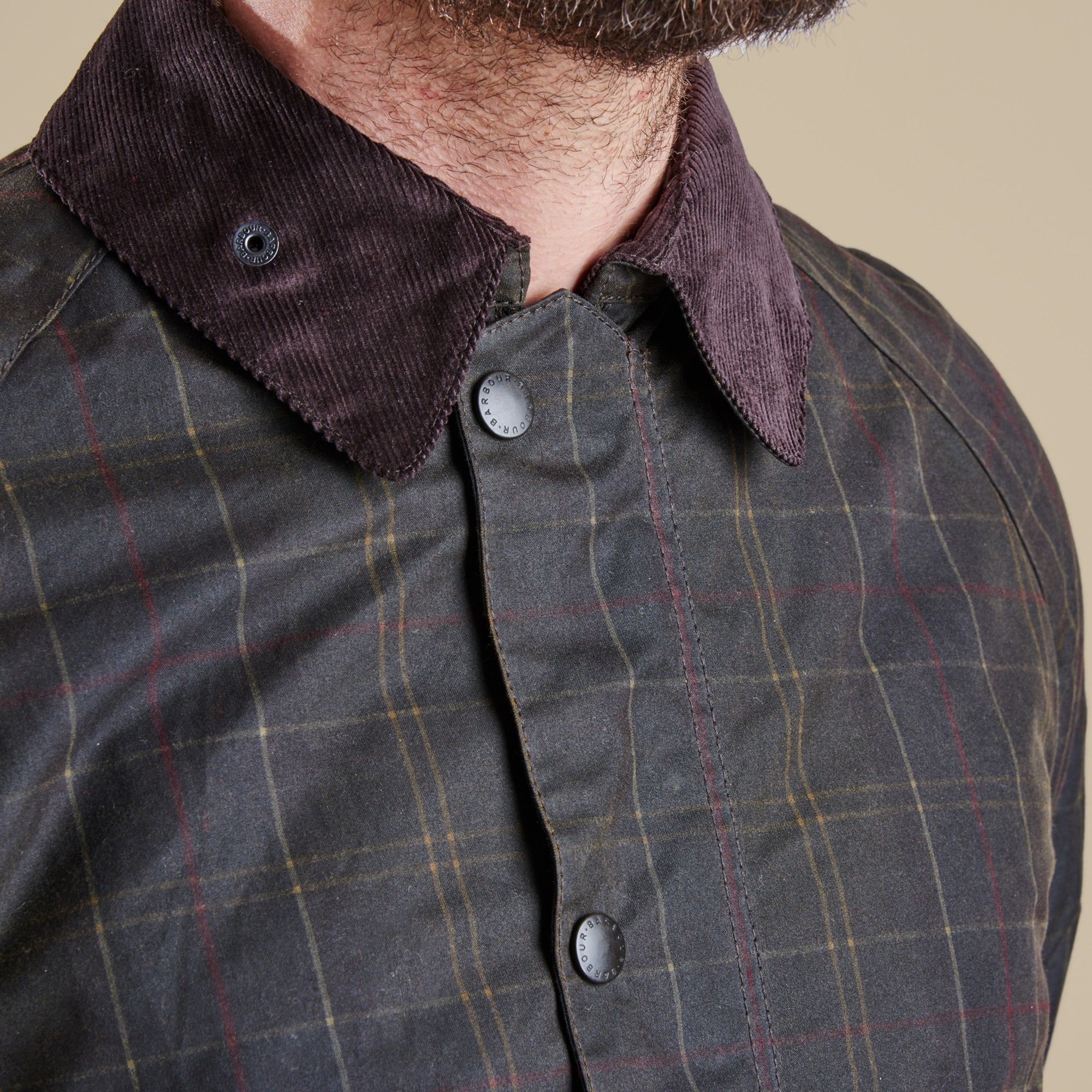 barbour check jacket