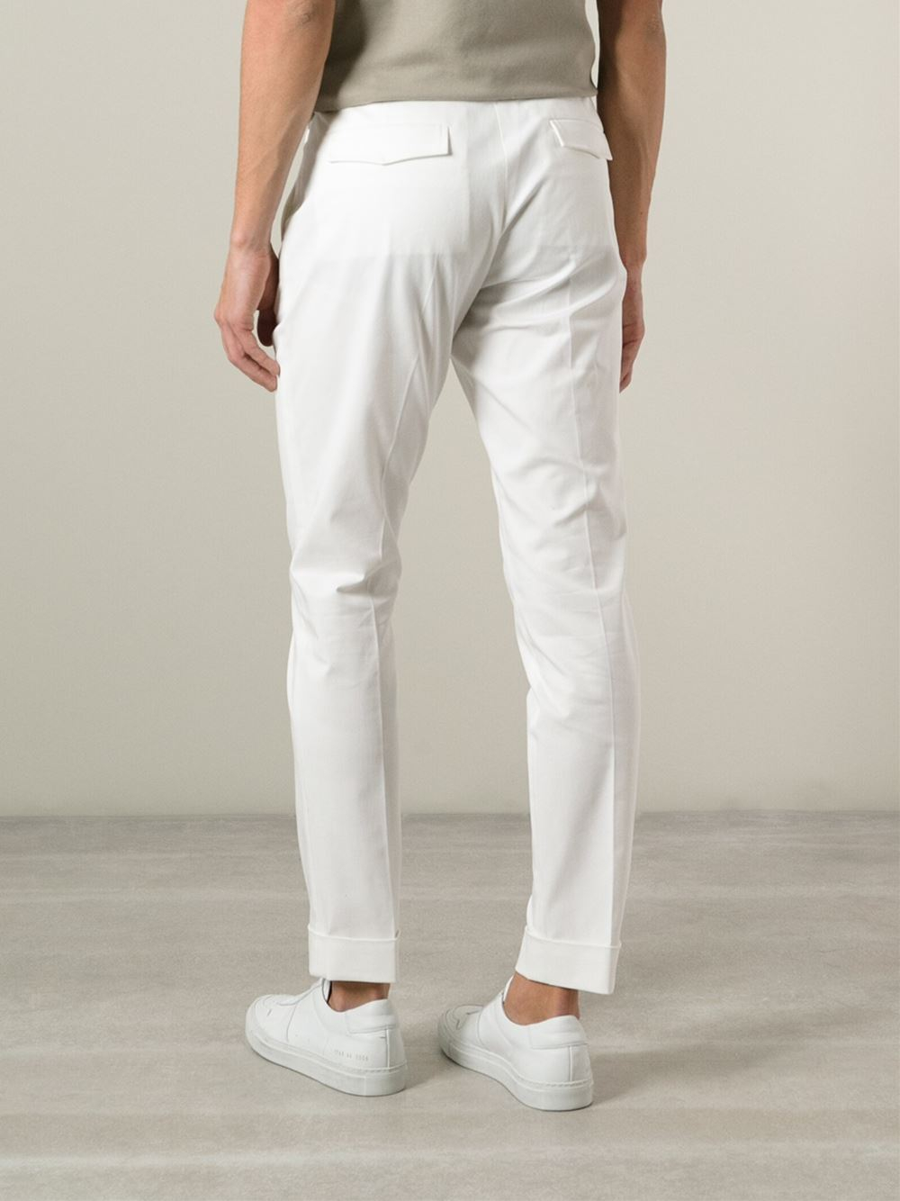 Gucci Chino Trousers in White for Men | Lyst UK