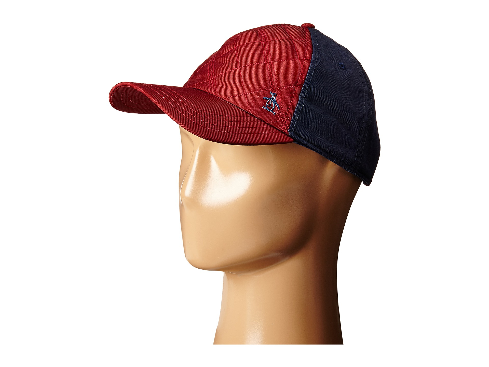 Original Penguin Quilted Nylon Baseball Cap in Red for Men Lyst