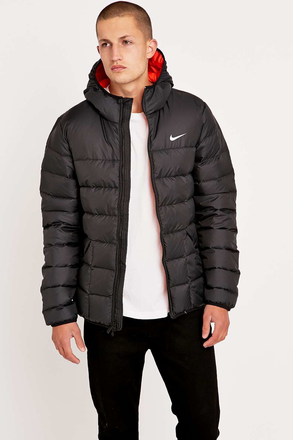 nike mens black coat