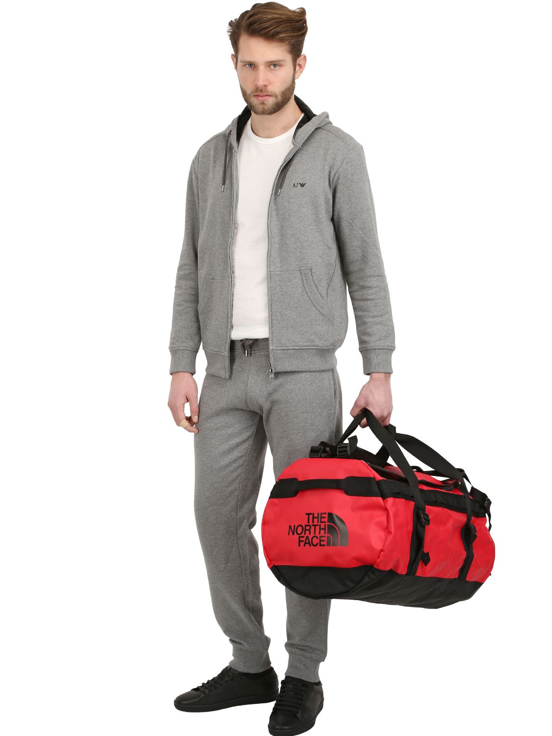 The North Face Nylon Base Camp Duffle Backpack in Red for Men | Lyst