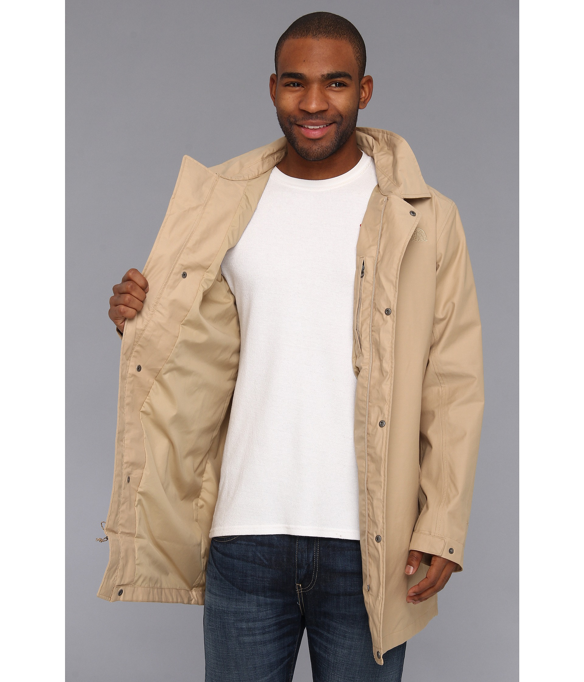 north face trench coat mens