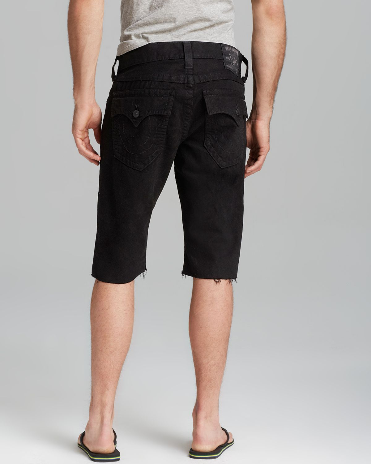 black true religion shorts