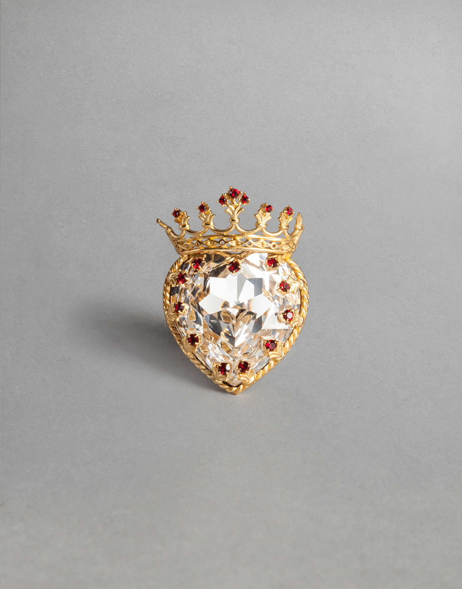 Dolce & Gabbana Heart Crown Ring in Gold (Metallic) Lyst