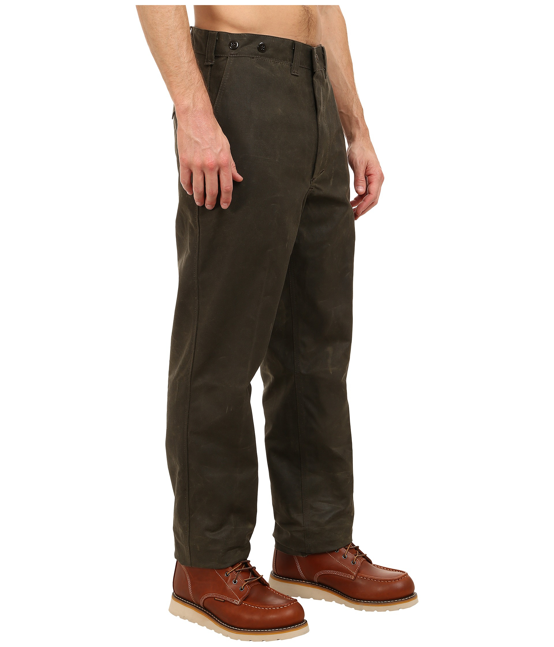 Filson Oil Finish Single Tin Pant in Green for Men - Lyst