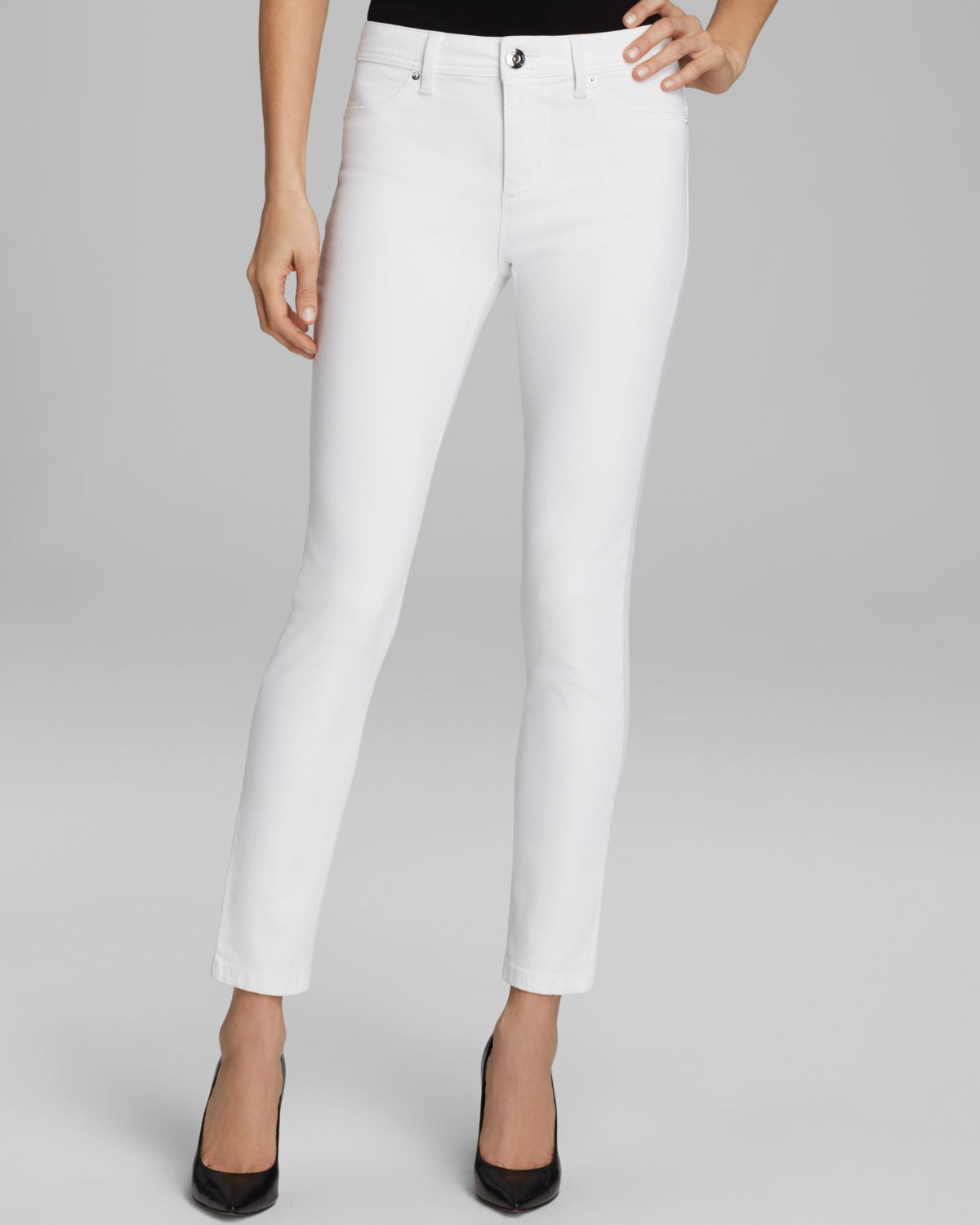 DL1961 Jeans Dlx Nina Ultra High Rise Skinny in Milk in White - Lyst