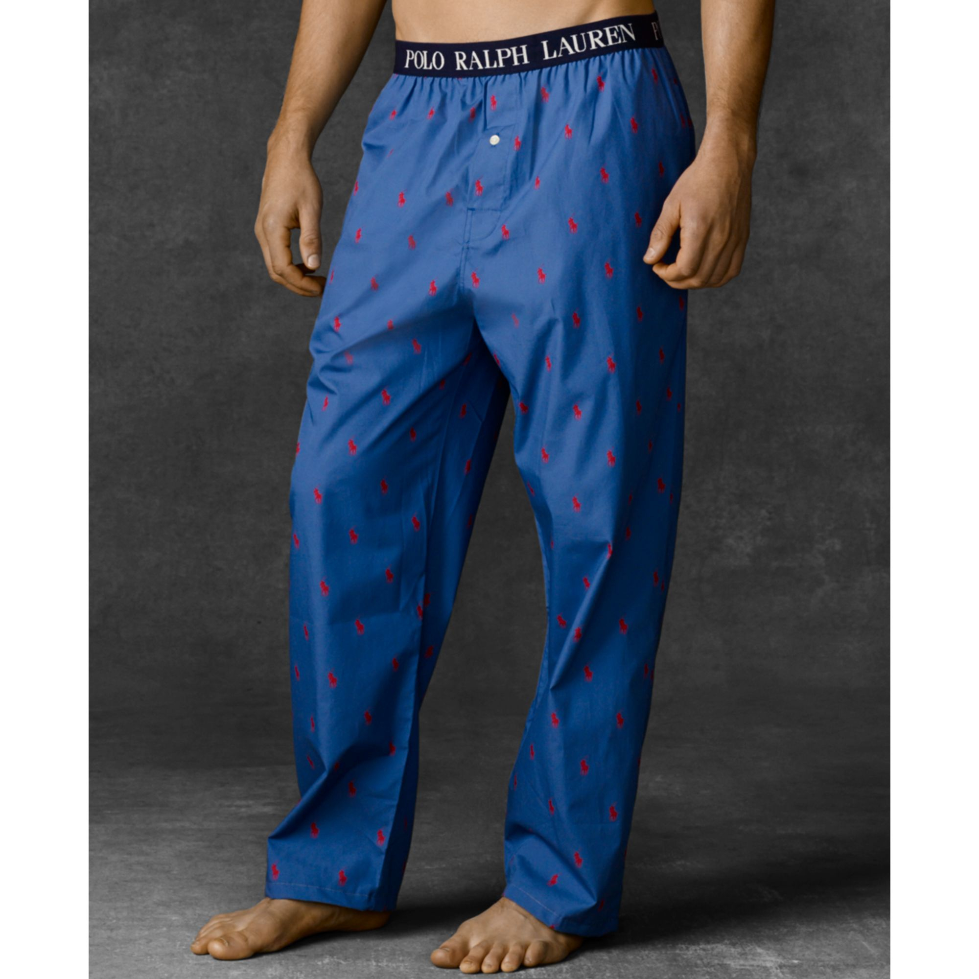 polo player pajama pants