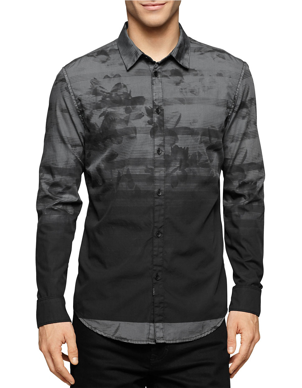 shirt with gray jeans