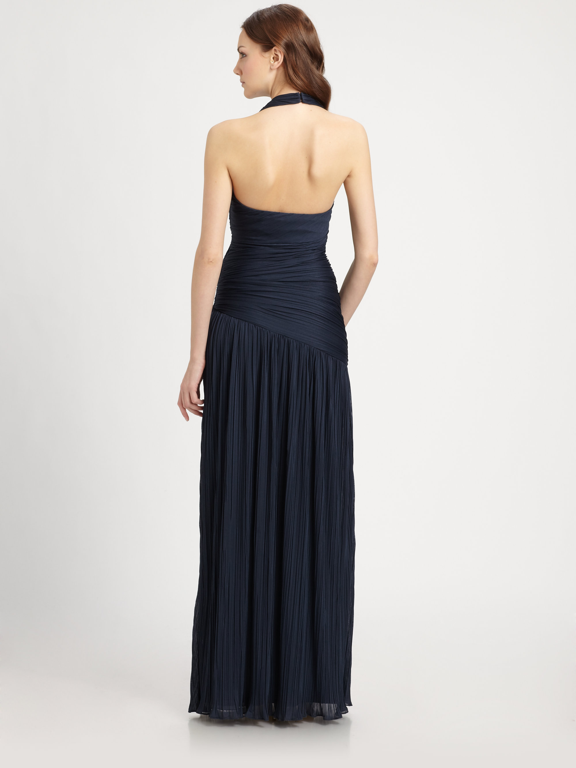 halston halter gown