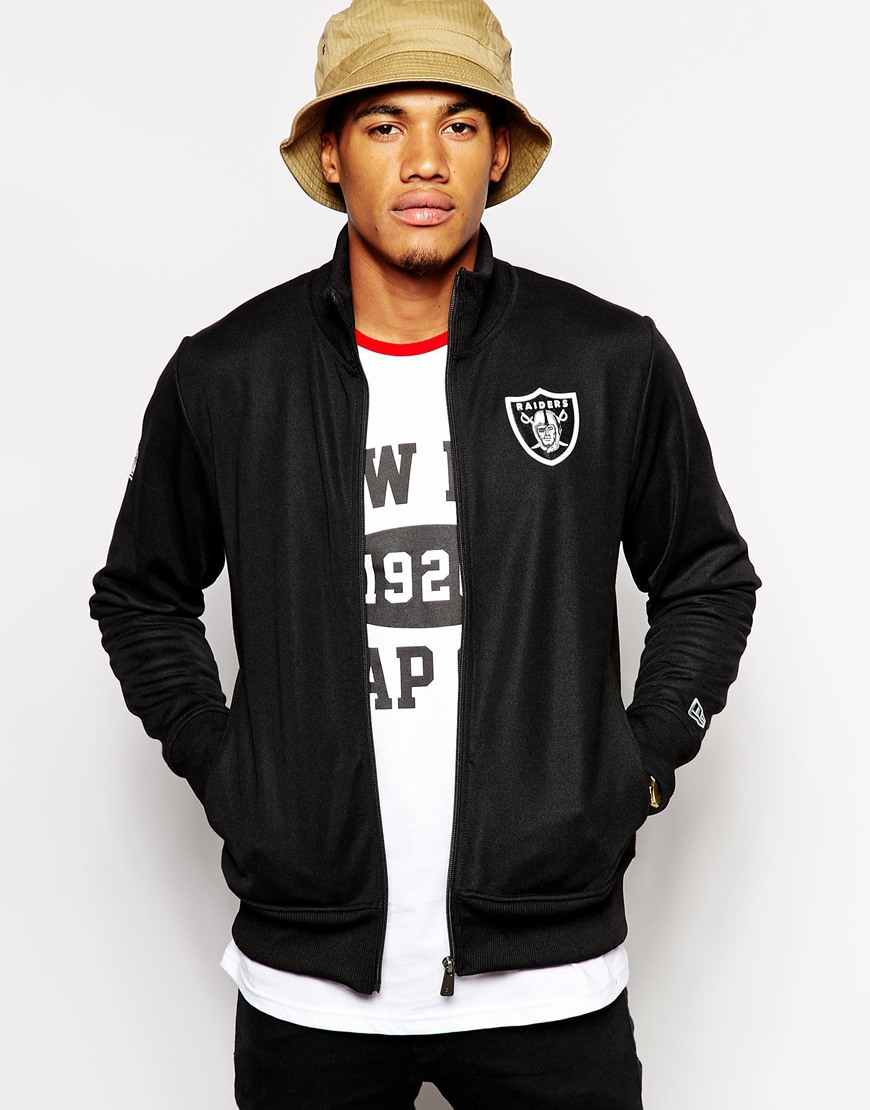 KTZ Nfl Oakland Raiders Track Jacket in Black for Men | Lyst