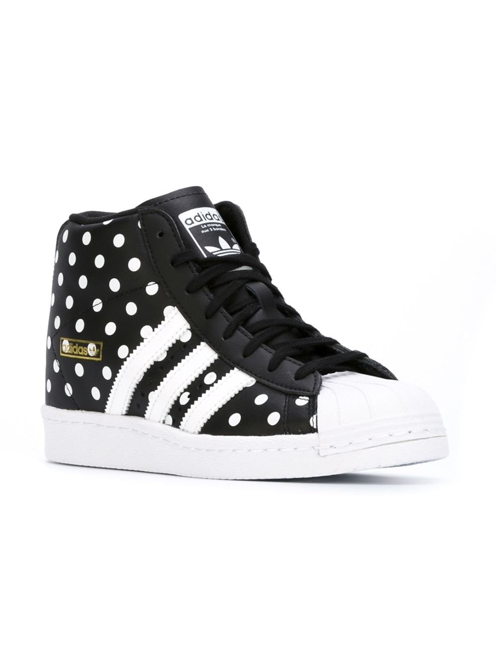 adidas Leather 'superstar Up' Hi-top Sneakers in Black - Lyst