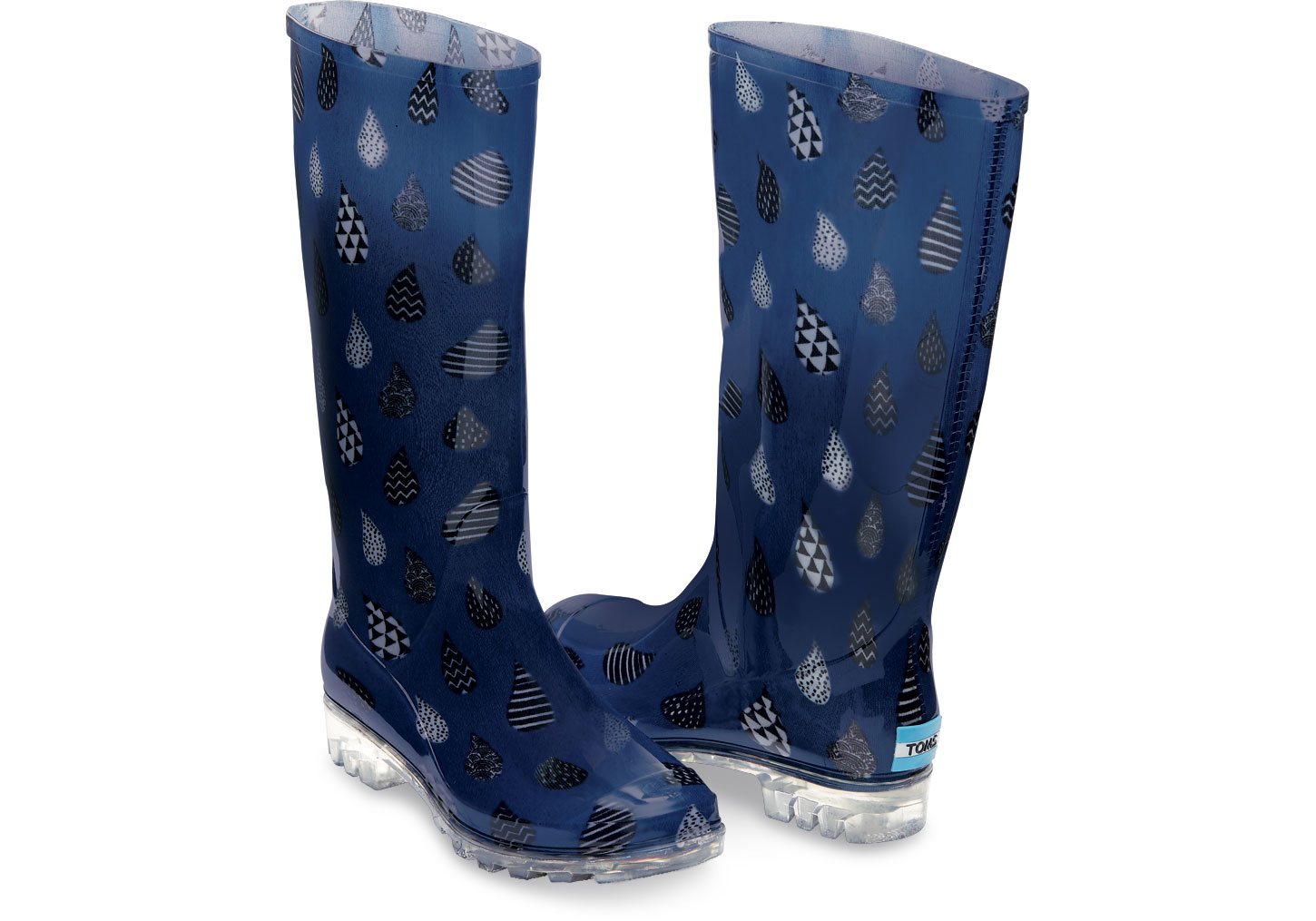 womens navy blue rain boots