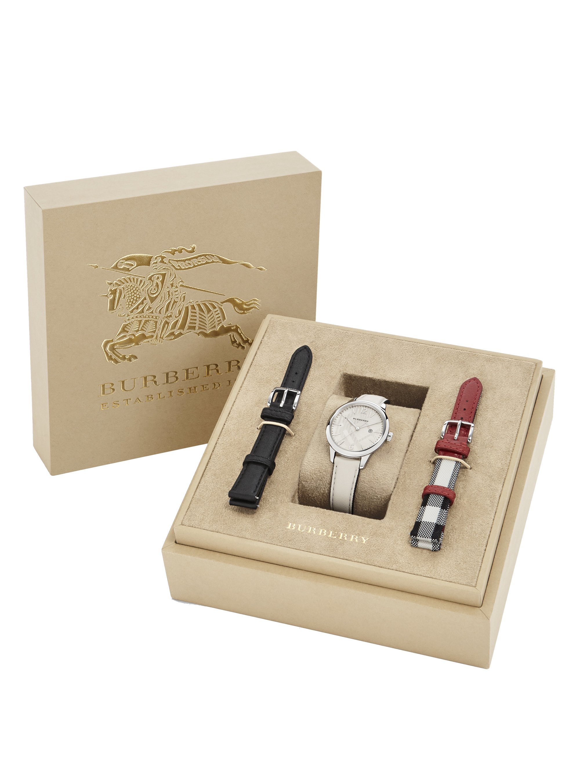 burberry leather strap