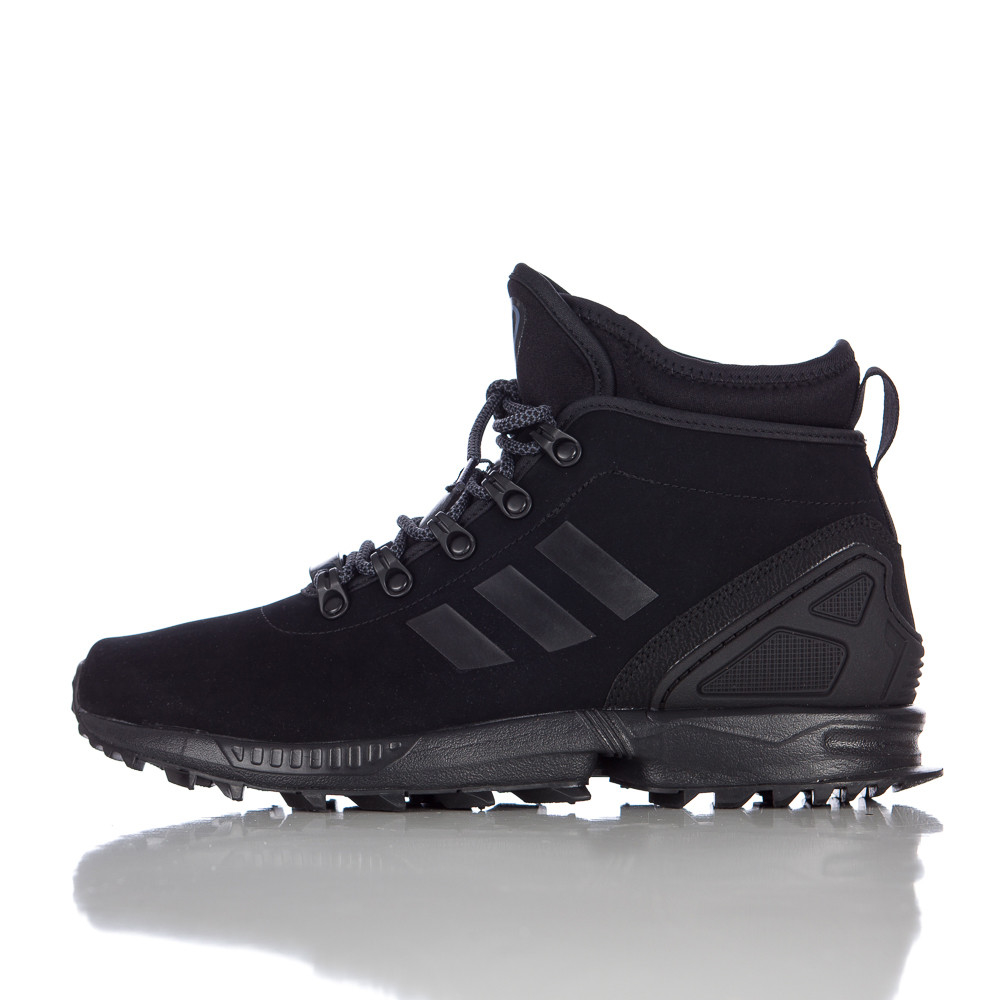 Conductivity square Majestic adidas Zx Flux Winter Leather Boot In Core Black for Men | Lyst